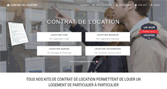 Desktop Screenshot of contrat-de-location.com