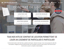 Tablet Screenshot of contrat-de-location.com